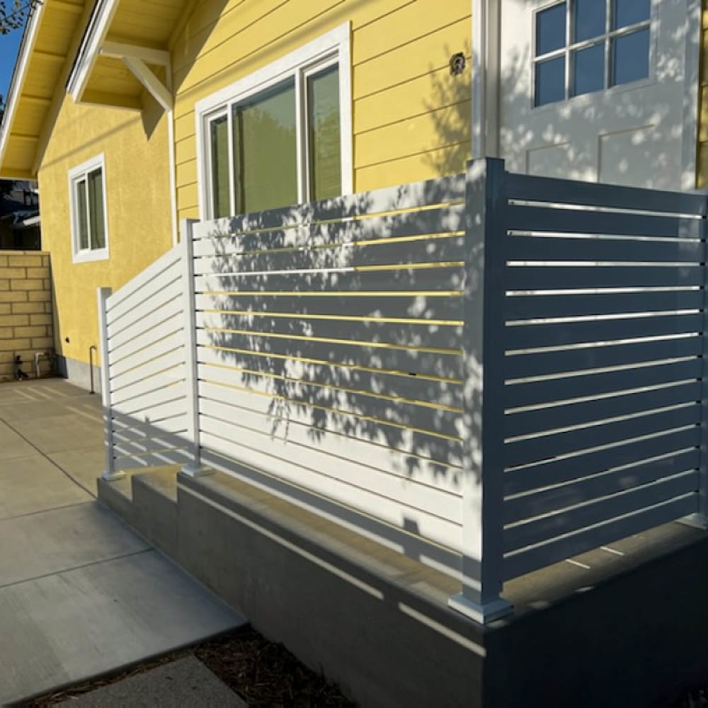 Aluminum railing by LA Fence Craft