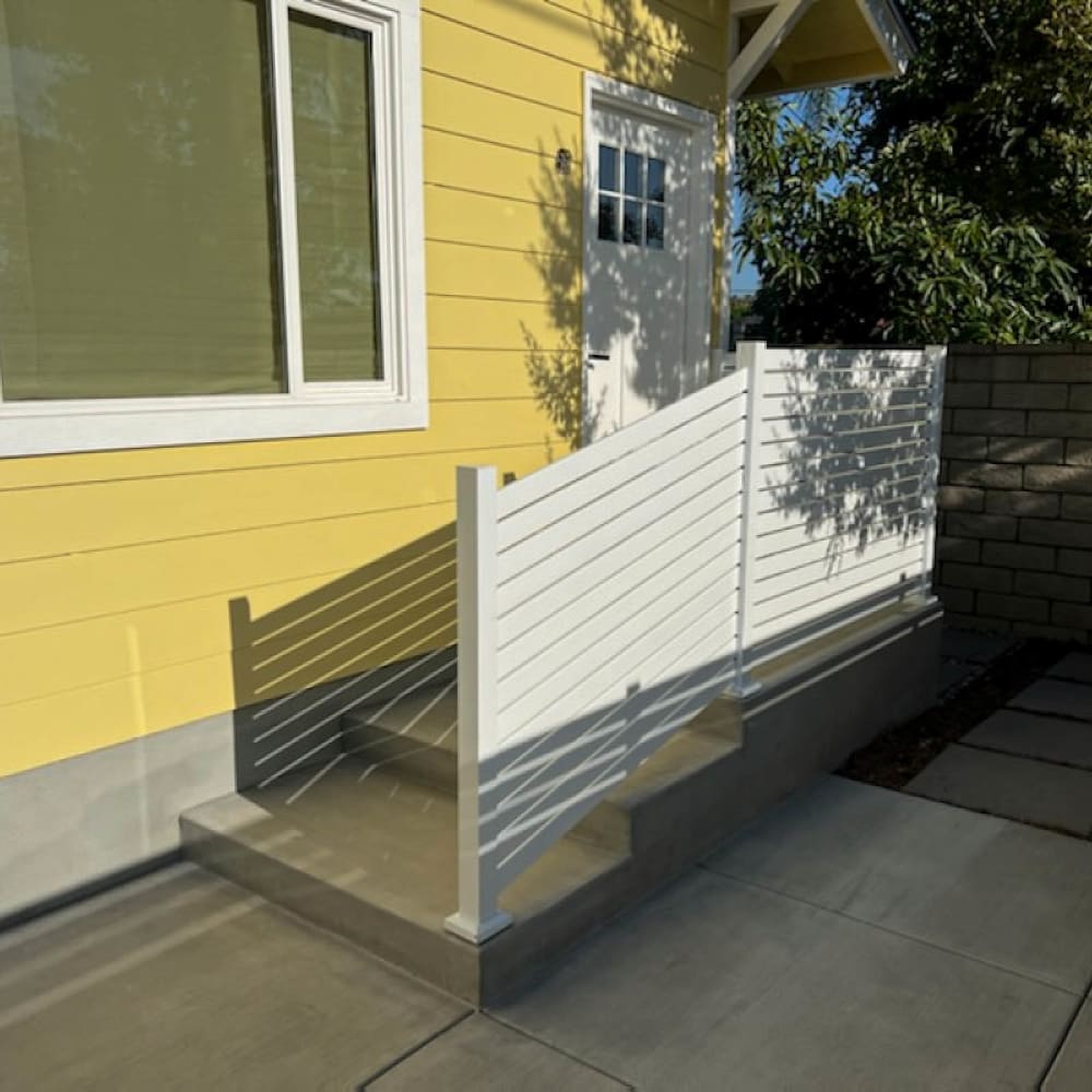 Aluminum railing by LA Fence Craft