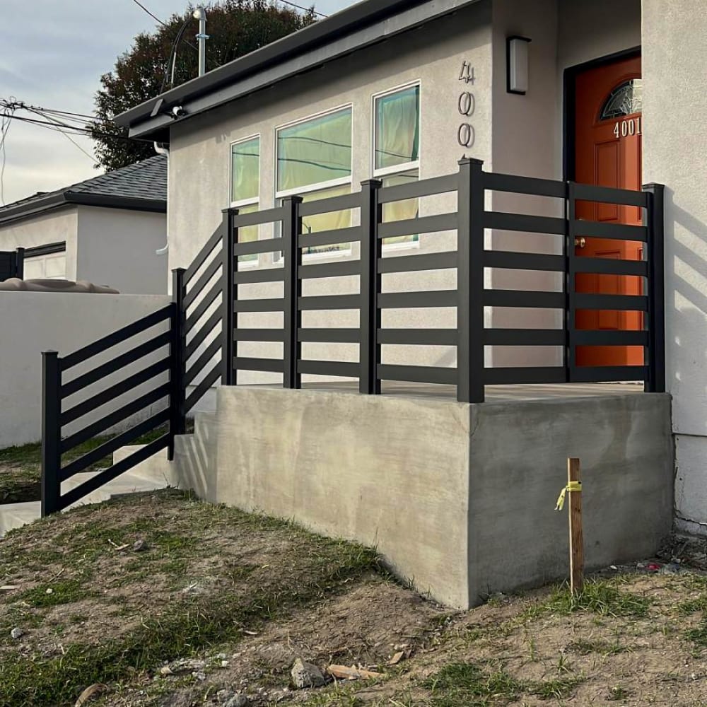 Aluminum railing by LA Fence Craft