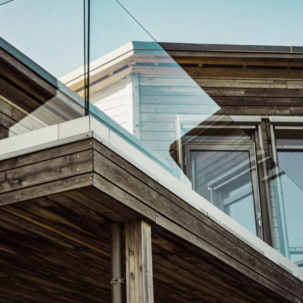 Glass railing by LA Fence Craft