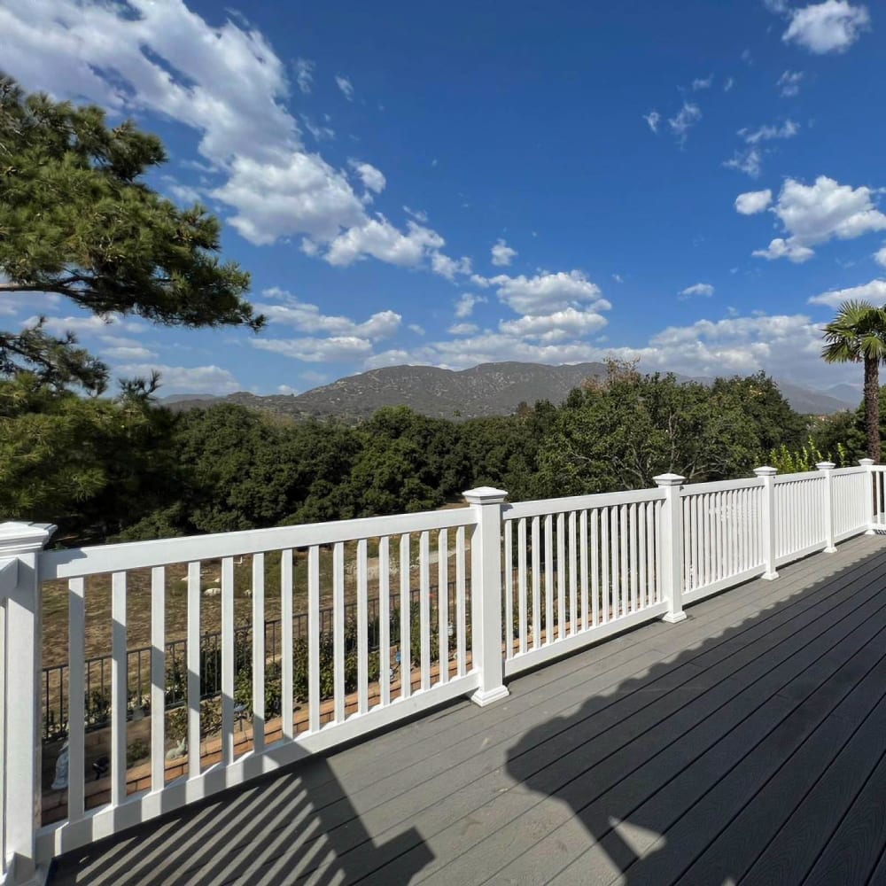 Vinyl railing by LA Fence Craft