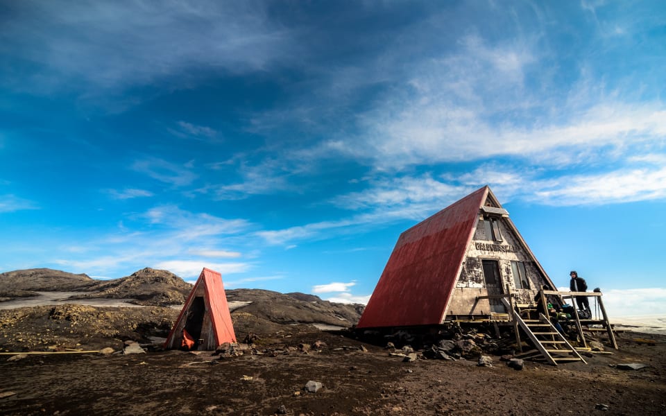 The hotel at Eyjafjallajökull