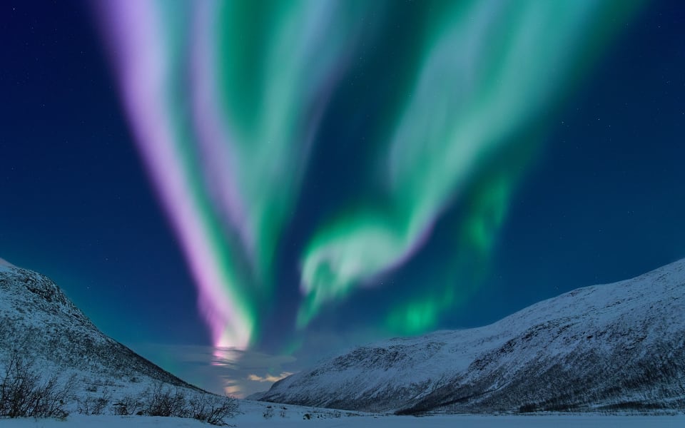 Northern Lights, Kattfjordvatnet, Tromso, Norway