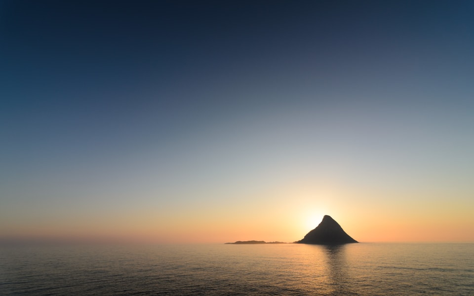 Shark Fin Island, Andøya, Norway