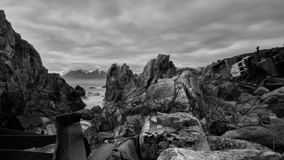 Ship wrecked in Lyngen