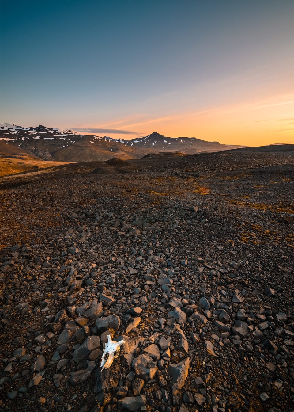Skull on the F570, Iceland