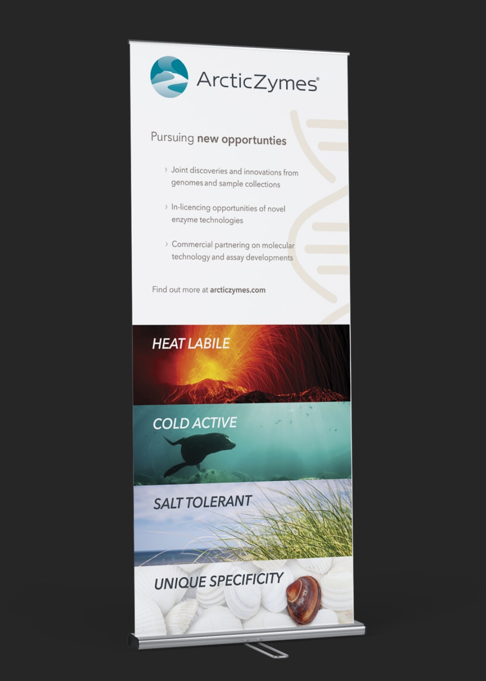 ArcticZymes promotional rollup