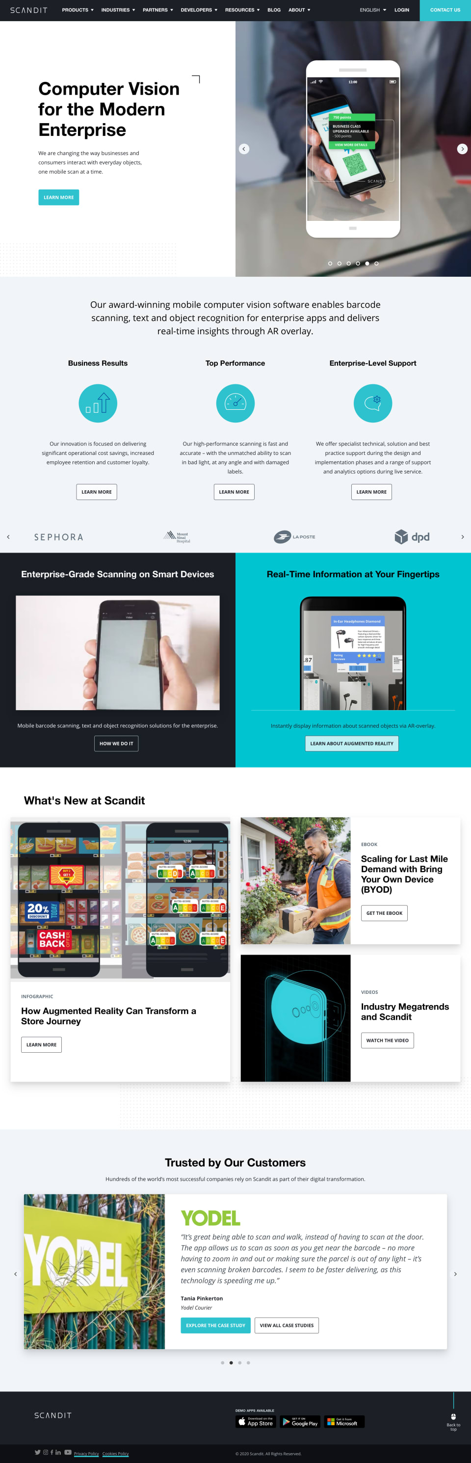 Scandit website