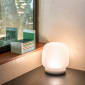 Ab Table Lamp - Frosted Clear - Front View by Citta Design