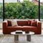 Block 3 Seater Sofa - Copenhagen 907 Biscuit - Styled Image by RJ Living