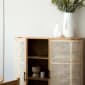 Embrace Rattan Cabinet - Natural - Styled Image by RJ Living