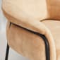 Belly Armchair - Warm Beige Velvet Decent 02 - Styled Image by Grado