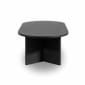 Edge Oval Coffee Table - Black - Styled Image by RJ Living