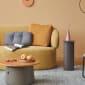 Long 3 Seater Sofa - Yellow Silex 46 - Styled Image by Grado