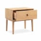 Ambience Bedside Table - Oak - Styled Image by RJ Living