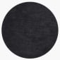 Eclipse Rug - Black 250cm Round - Angle View by The Rug Collection