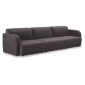 Jam 4.5 Seater Sofa Opal 104 Charcoal - Angle View by RJ Living