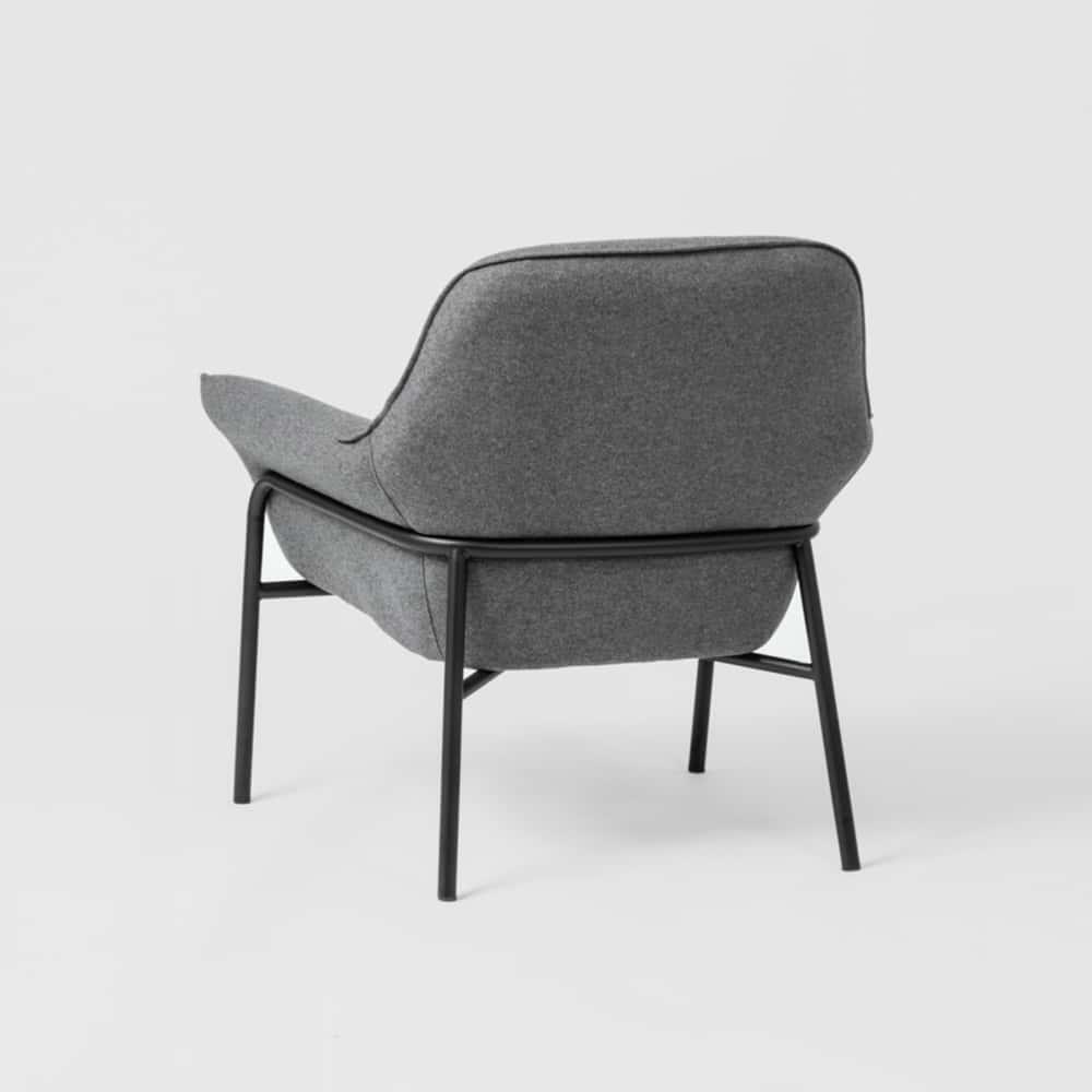 Winston Armchair - Grey/Black - Front View by Middle of Nowhere