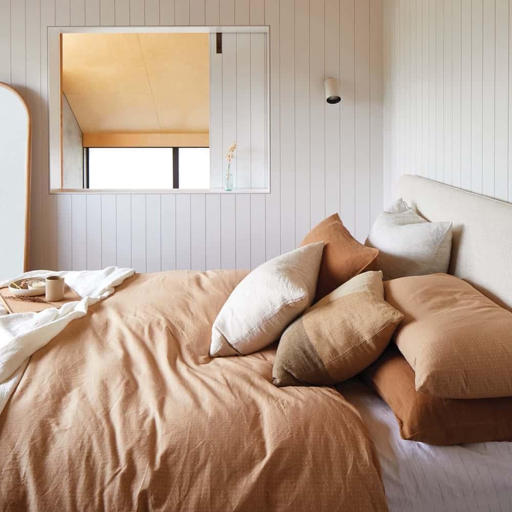 Henri Handwoven Linen Cushion - Multi - Styled Image by Citta Design  