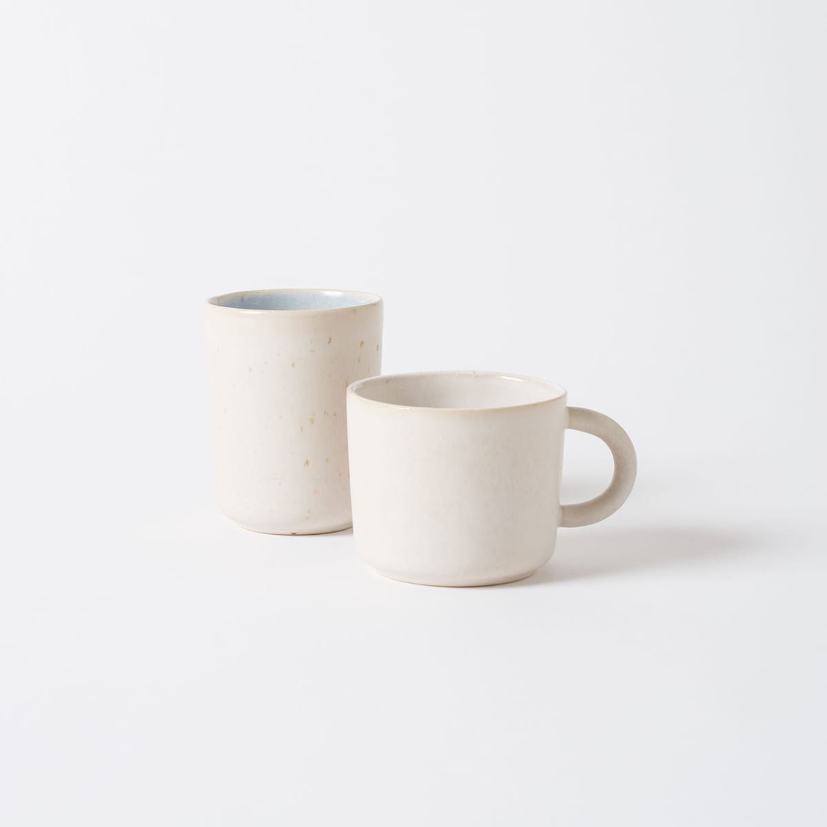 Finch Coffee Cup White/Natural - Set Of 4 - Styled Image by Citta Design