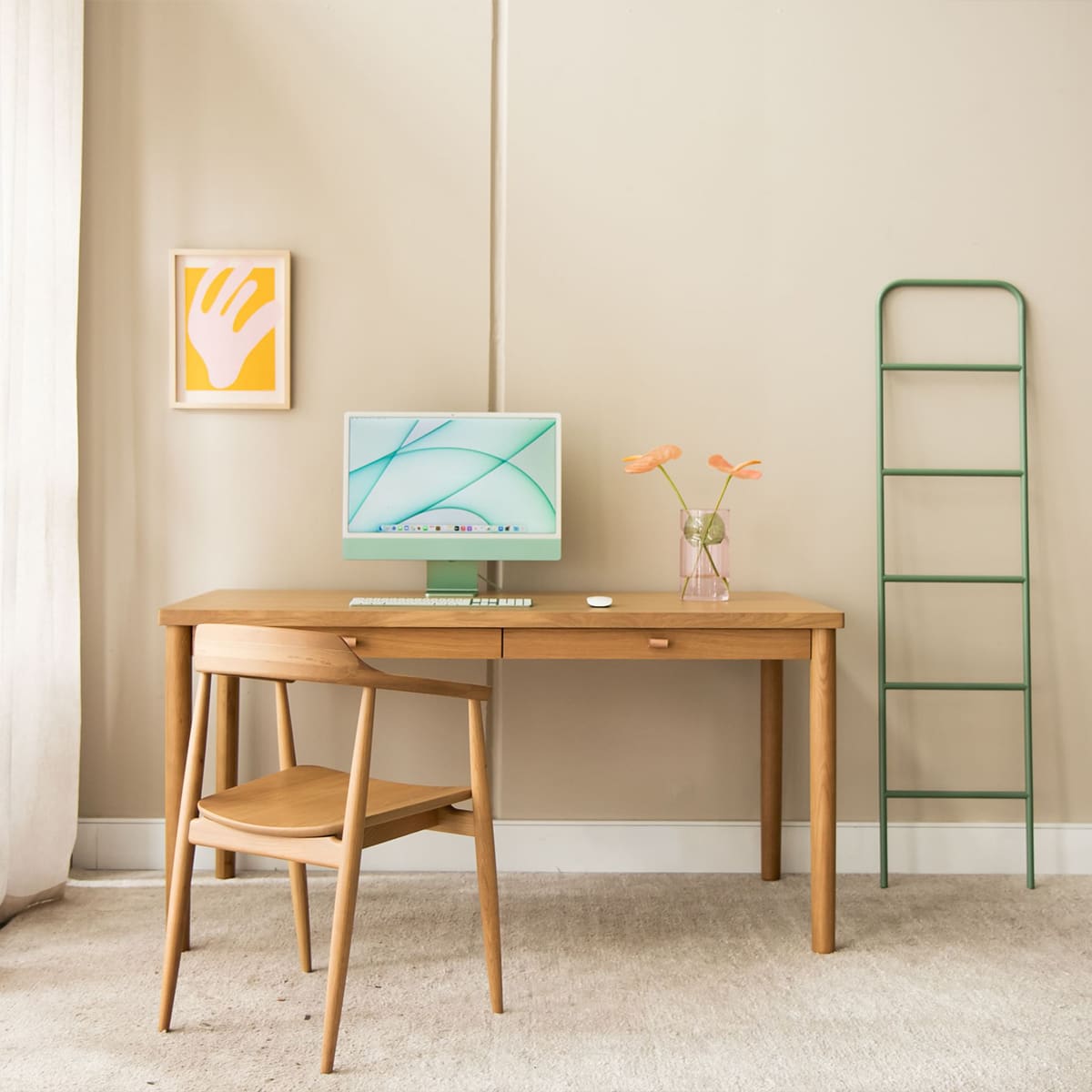 Scale Storage Ladder - Juniper - Styled Image by RJ Living