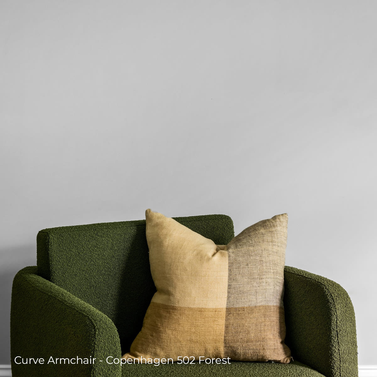 Curve Armchair - Copenhagen 901 Grey - Styled Image by RJ Living