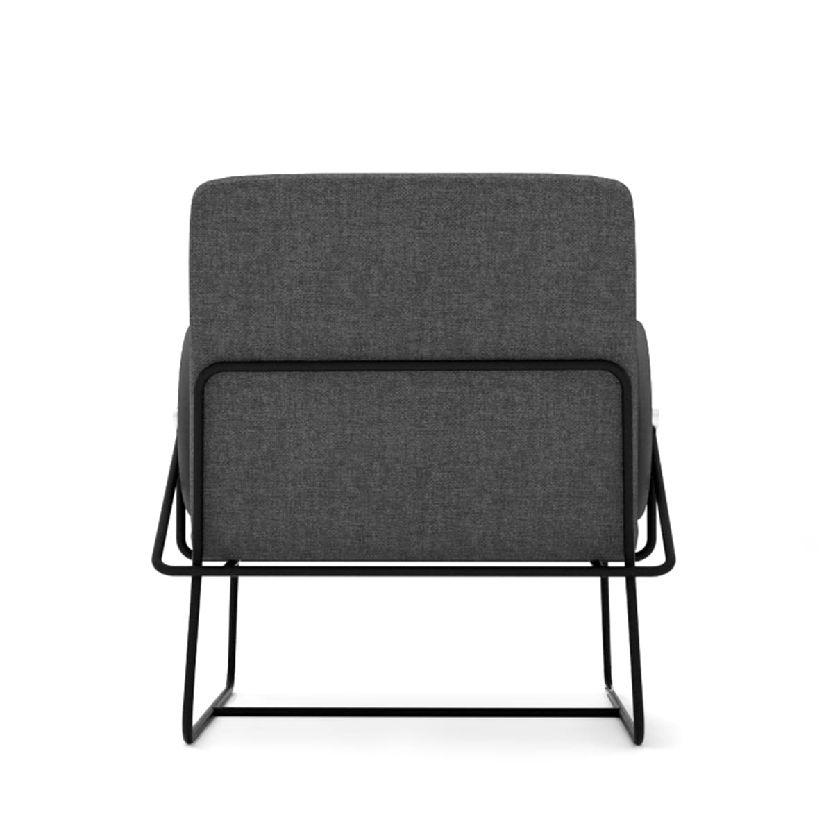  Long Lounge Chair - Charcoal Sunday 74 - Styled Image by Grado