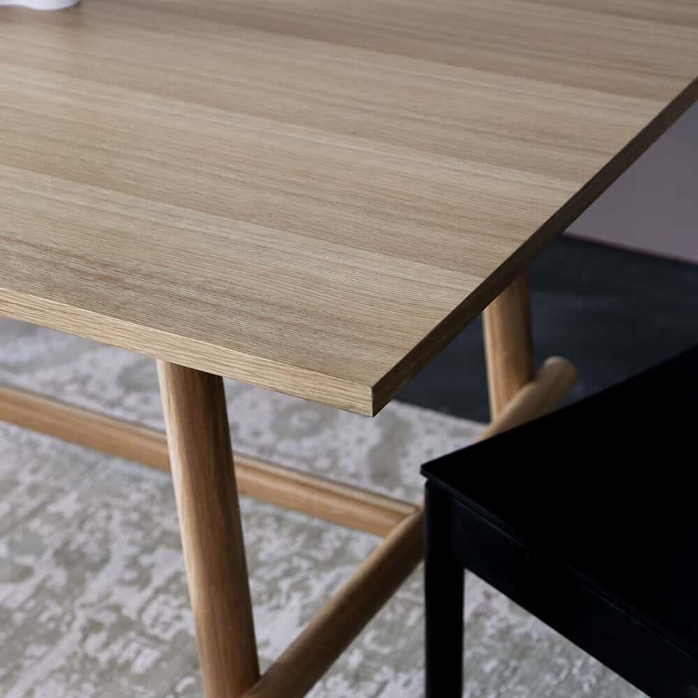 Stack Dining Table 240cm - Oak - Styled Image by RJ Living