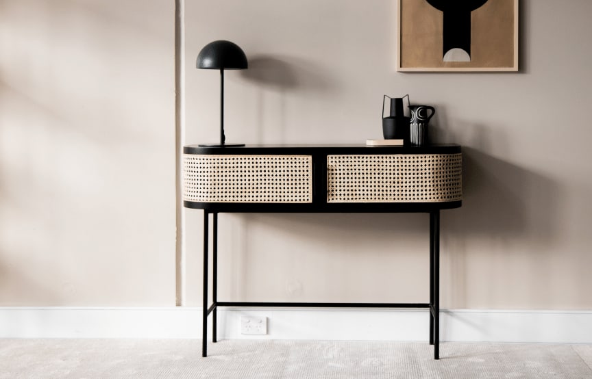 Embrace rattan Console Black 