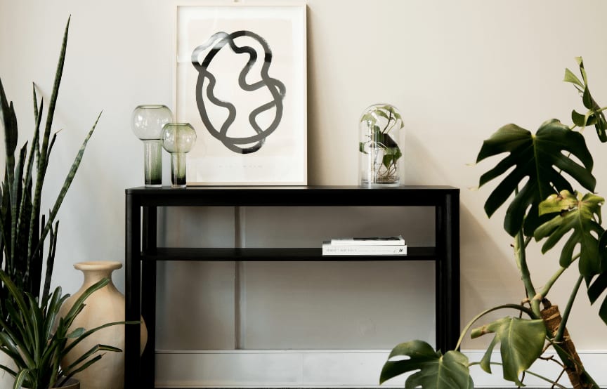 Pure Console Table Black - Lifestyle Images by RJ Living