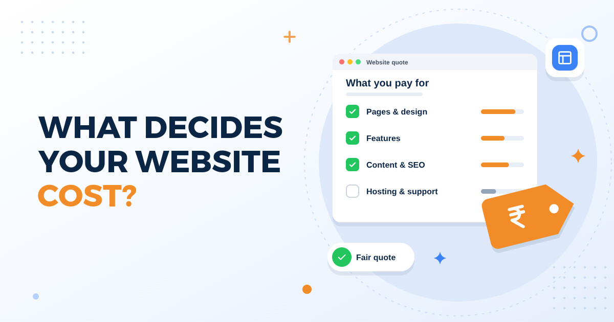 What Decides Your Website Cost: A Checklist for Fair, Comparable Quotes