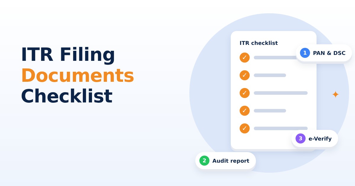 ITR Filing Documents for Company and LLP: Checklist
