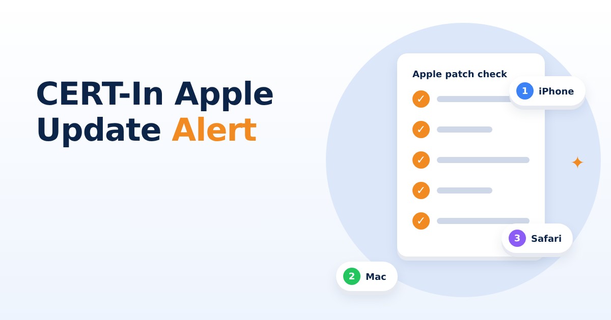 CERT-In Apple Security Update: Patch iPhones and Macs