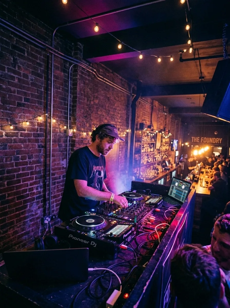 DJ performing at Heist