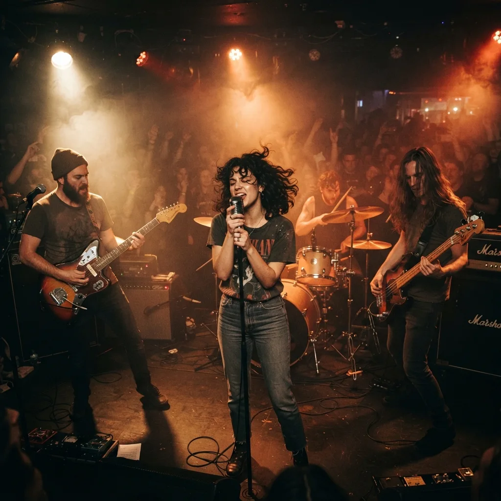 Band performing live music