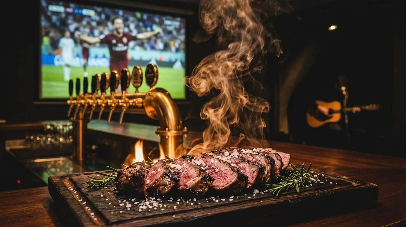 Fire-grilled food at Heist gastropub