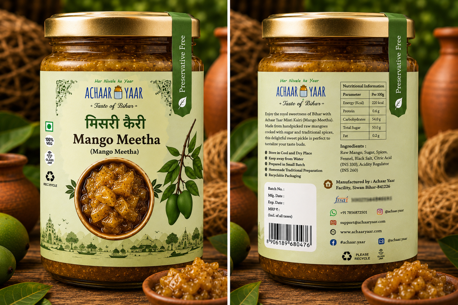 Misri Kairi - Homemade Sweet Mango Pickle