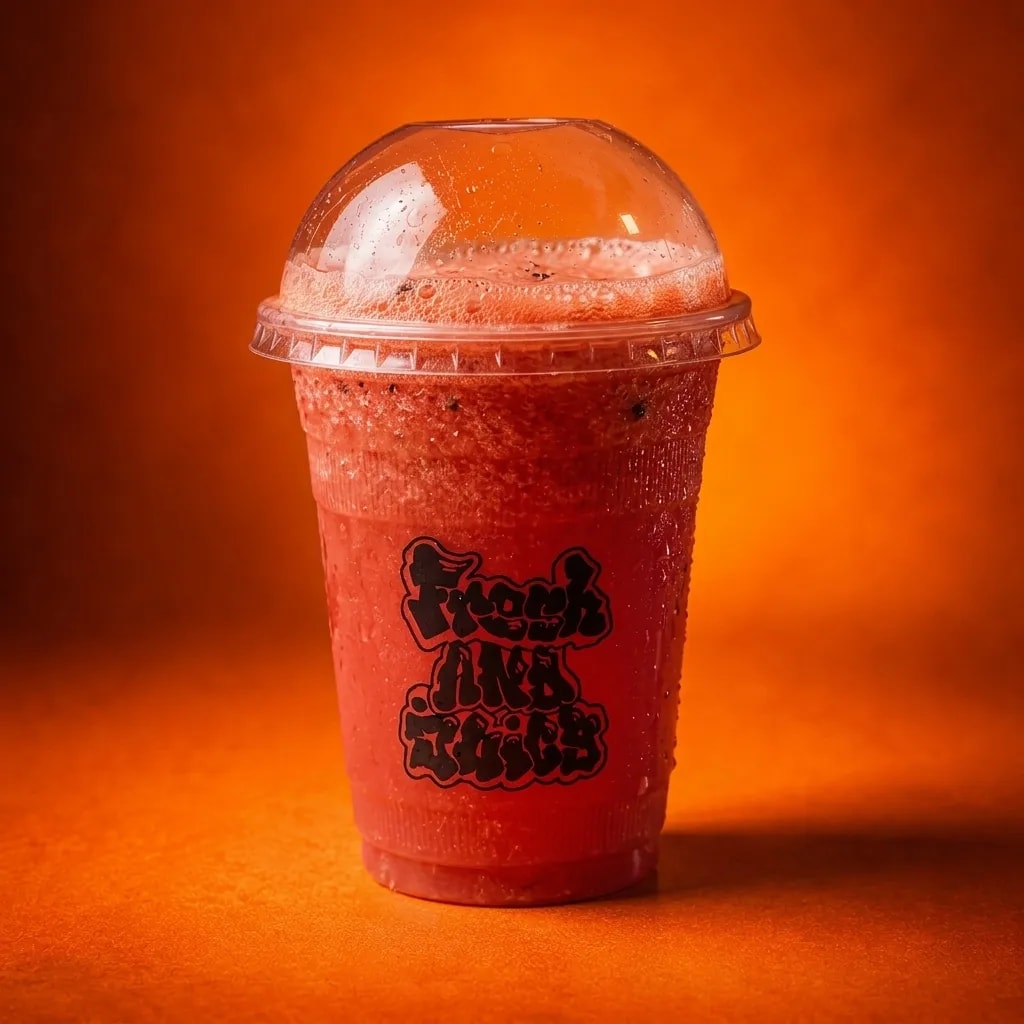 Watermelon juice glass