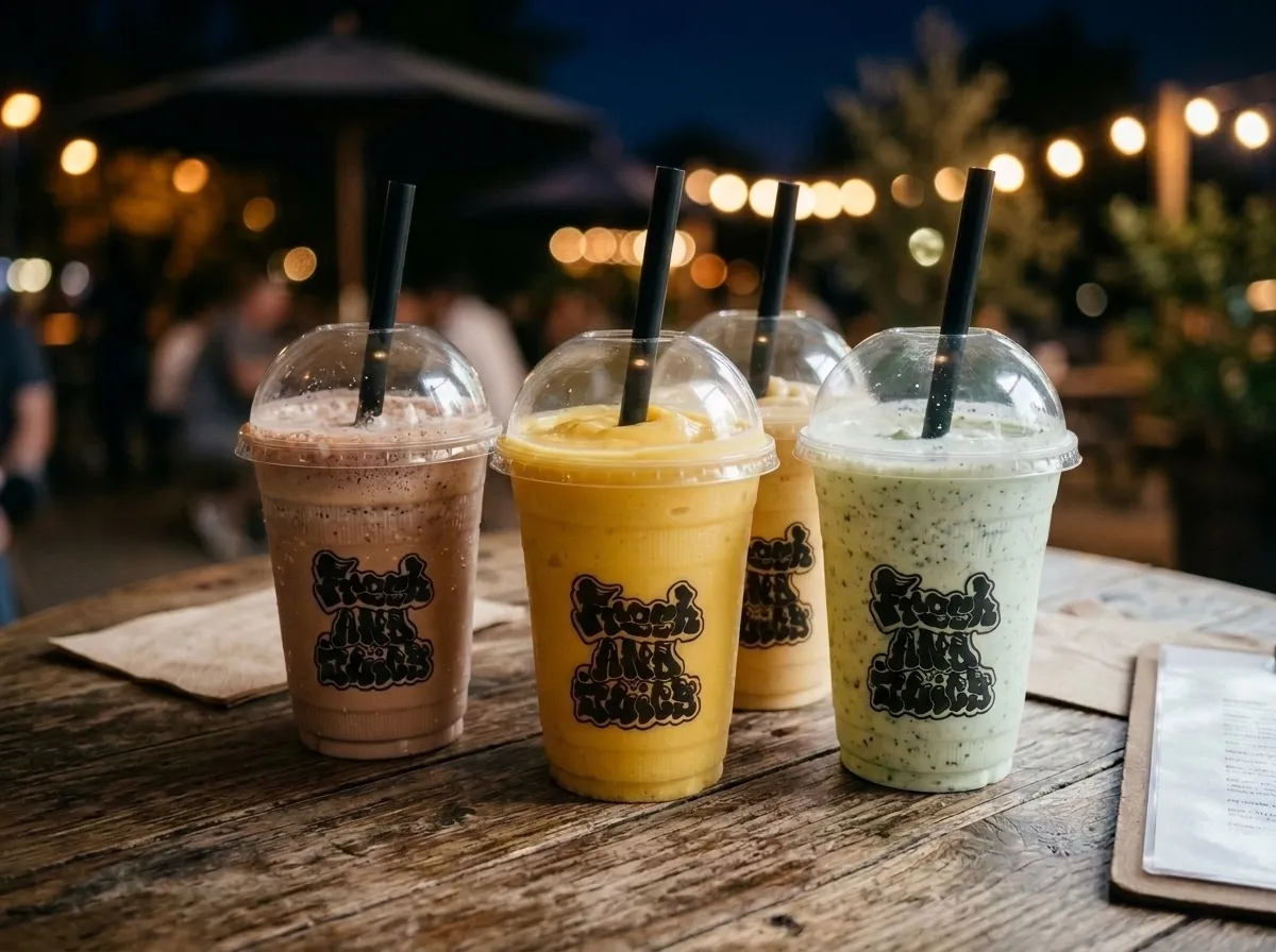 Creamy blended drink