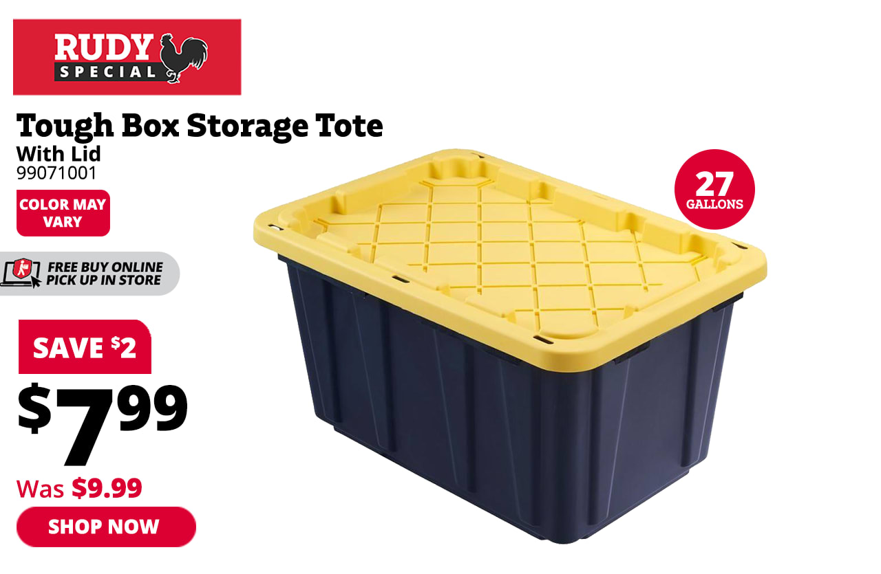 Super Box Storage Tote Tough Box, 27 Gallon