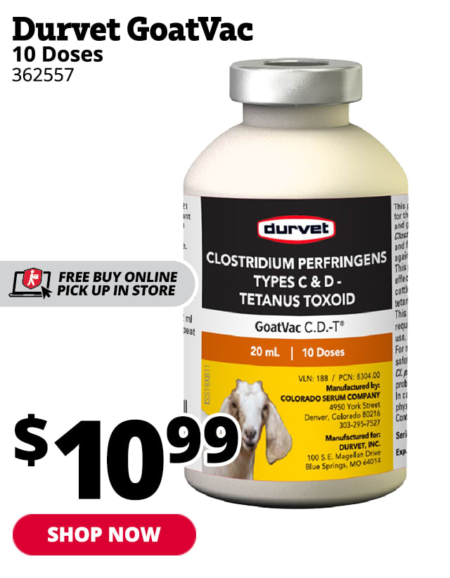 Durvet GoatVac C.D.-T 10 Doses, 20 mL