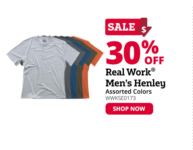 Real Work Men's Henley