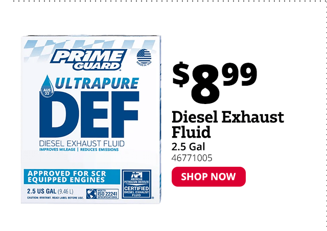 Diesel Exhaust Fluid, 2.5 Gallon