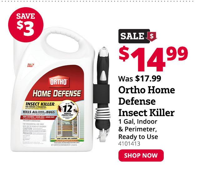 Ortho Home Defense Insect Killer for Indoor and Perimeter Ready to Use, 1 Gallon - 0220910
