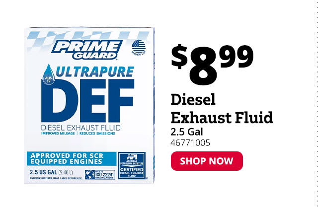 Diesel Exhaust Fluid, 2.5 Gallon - PRIM00250