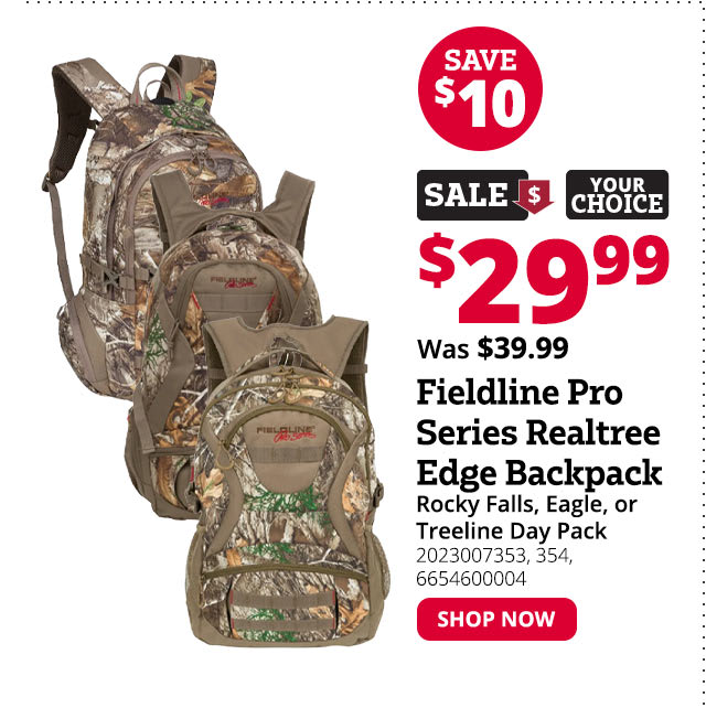 Fieldline Pro Series Realtree Edge Backpacks