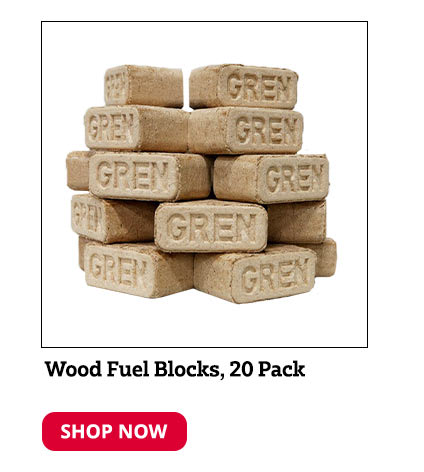 Wood Fuel Blocks, 20 Pack - GREN-20