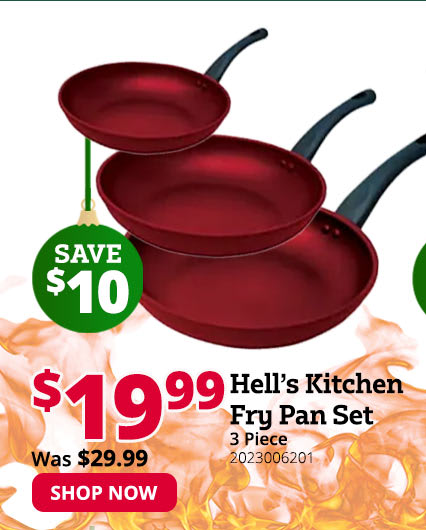 Hell's Kitchen 3 Piece Pan Set
