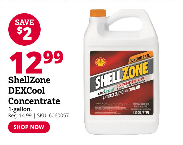 ShellZone DEX-Cool Extended Life Concentrate, 1 Gallon -9404006021