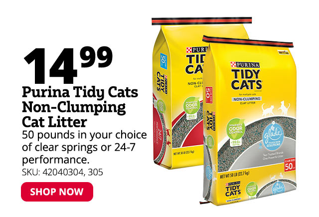Purina Tidy Cats Non-Clumping Cat Litter 50L